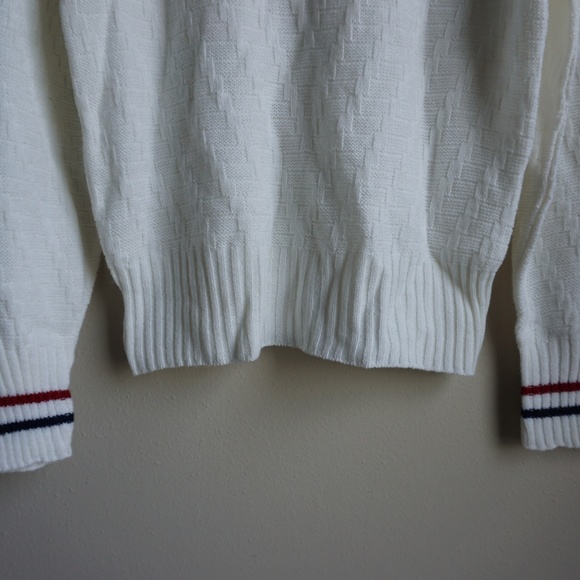 Vintage John Newcombe Men's Large White Sweater - Picture 5 of 8